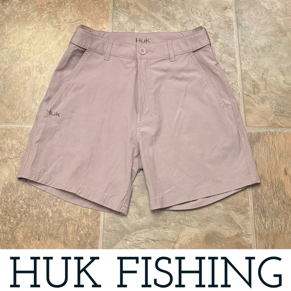 HUK Performance Fishing Shorts Men’s Size S Pale Purple Quick-Dry Casual Outdoor - Picture 2 of 6